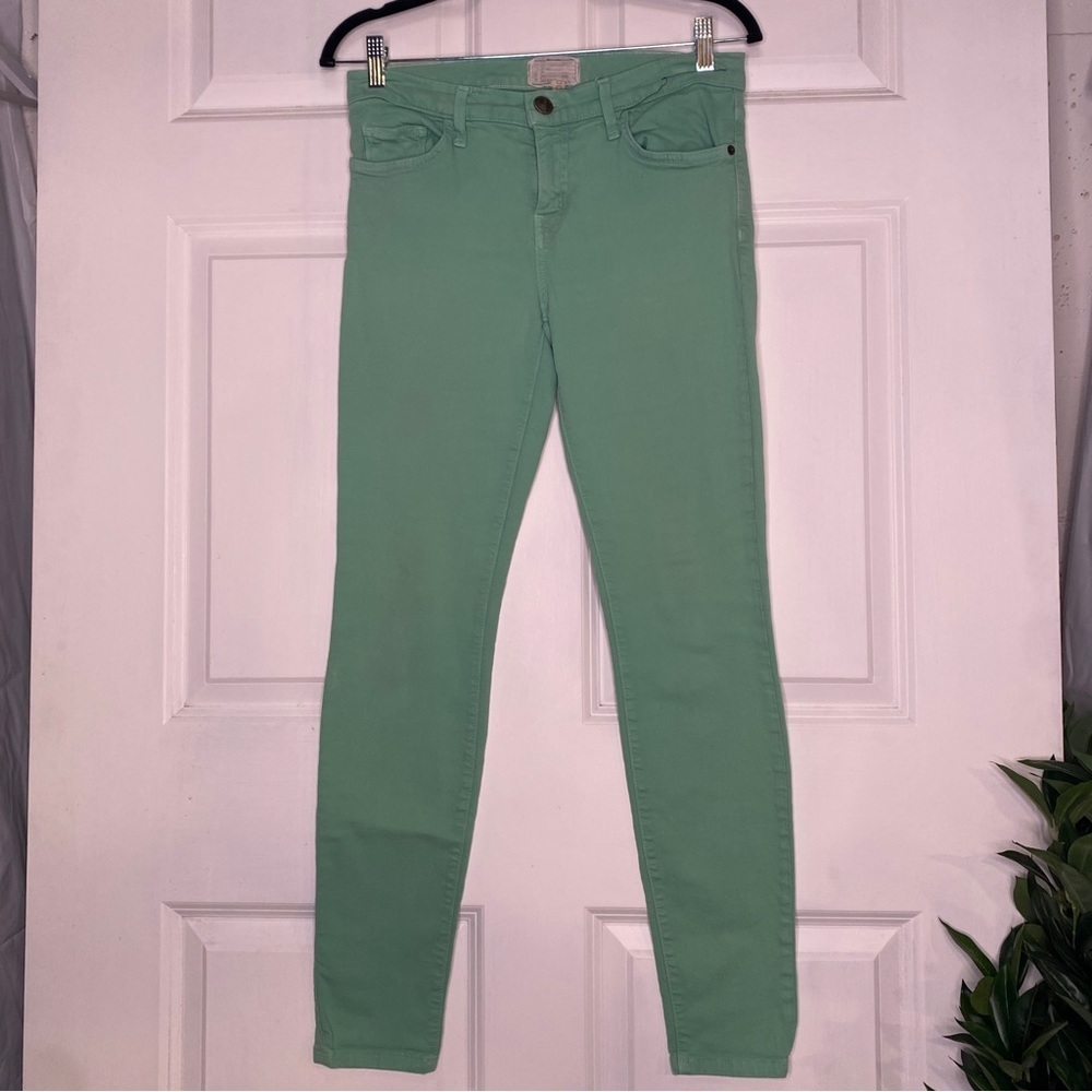 Current/Elliott Winter Green The Ankle Skinny Jeans Size 30